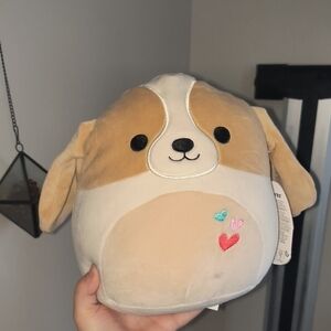 Plush Dog Toy - Tan and White Adela Squishmallows
